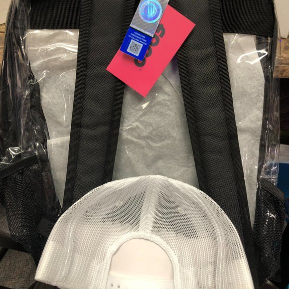 TCU Bundle Featuring New Hat (Adjustable) and New Clear Back Pack! Both w tags. - Picture 3 of 3
